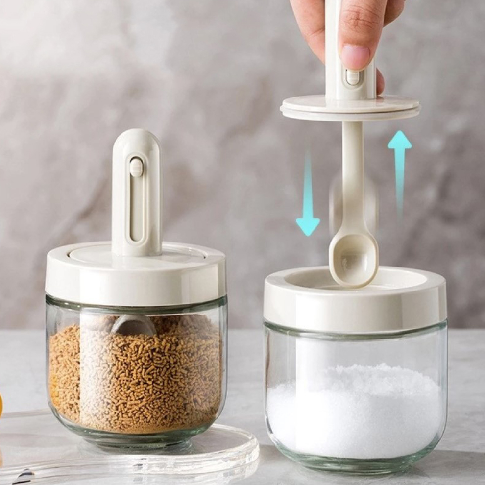 極簡玻璃調味罐