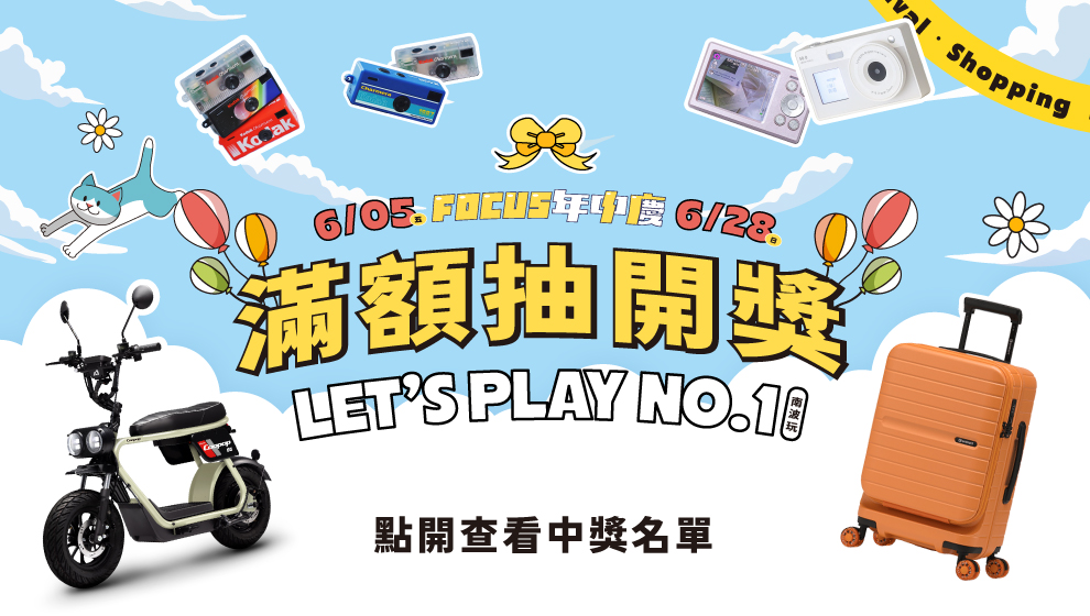 《 LET’S PLAY No.1 南波玩 》摸彩券中獎名單